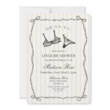 Black Lingerie Snöre Lingerie Shower