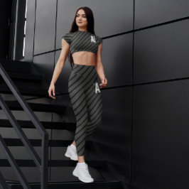 Black linjer, modern design. leggings