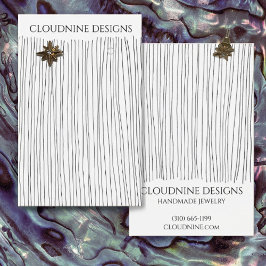 Bläck Linjer Öroneringskort för judiska Visningar  Visitkort