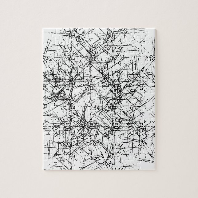 Black Linjer Puzzle Pussel (Vertikal)