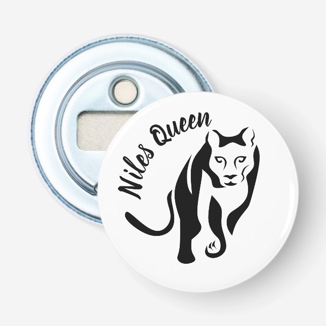 Black Lioness Queen of the Huntress Flasköppnare (Framsidan)