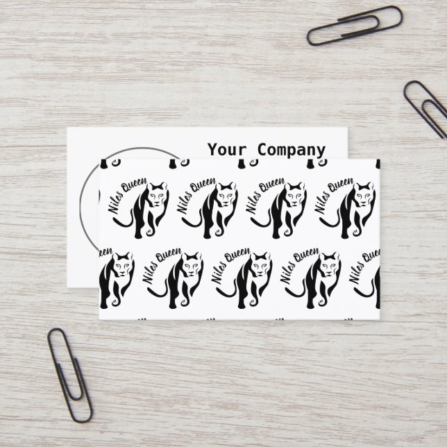 Black Lioness Queen of the Huntress Visitkort (Fram/Back In Situ)