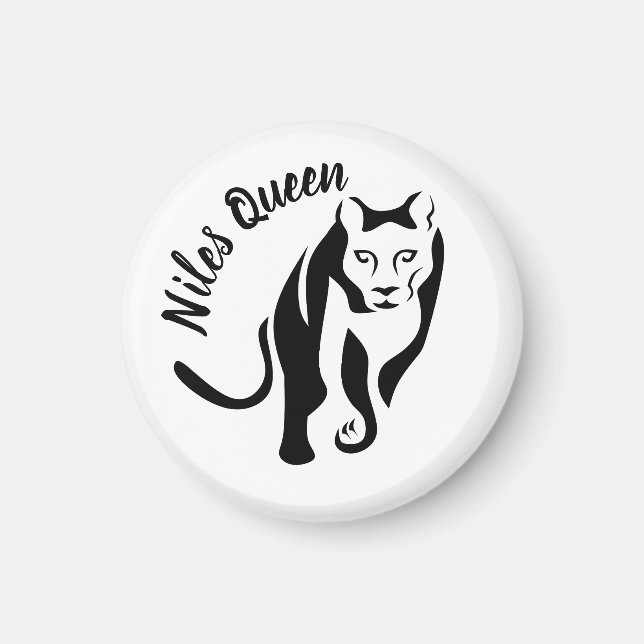 Black Lioness Queen of the Nile Magnet (Framsidan)