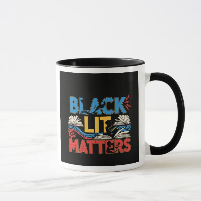 Black Lit Matters | Bold Afrocentric Literary  Mugg (Höger)