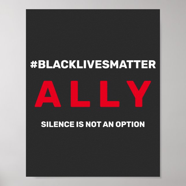 Black Live Matter Ally Poster (Framsidan)