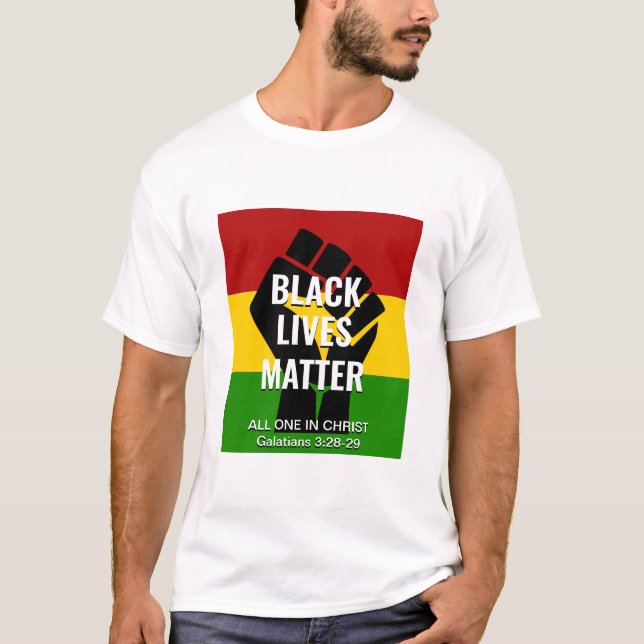 BLACK LIVES ÄRAN I Kristus T-Shirt (Framsida)