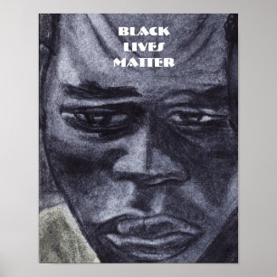 BLACK LIVES ÄRDE NEGRO POSTER