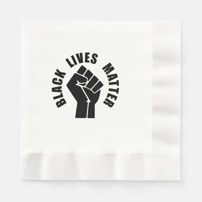 BLACK LIVES ÄRENDE PAPPERSSERVETT (Framsidan)