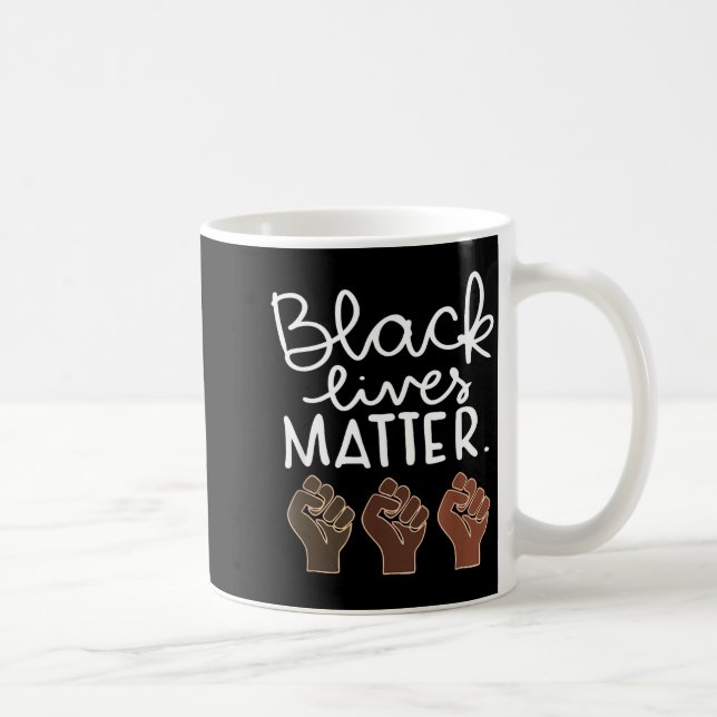 Black Lives Blm Human Rights Black History Month  Kaffemugg (Höger)