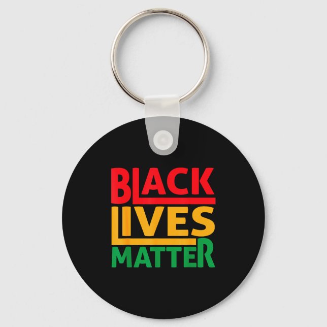 Black Lives Blm Human Rights Black History Month  Nyckelring (Framsida)