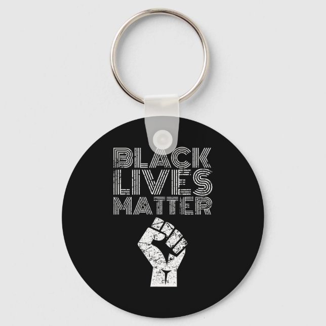Black Lives Blm Human Rights Black History Month  Nyckelring (Framsida)