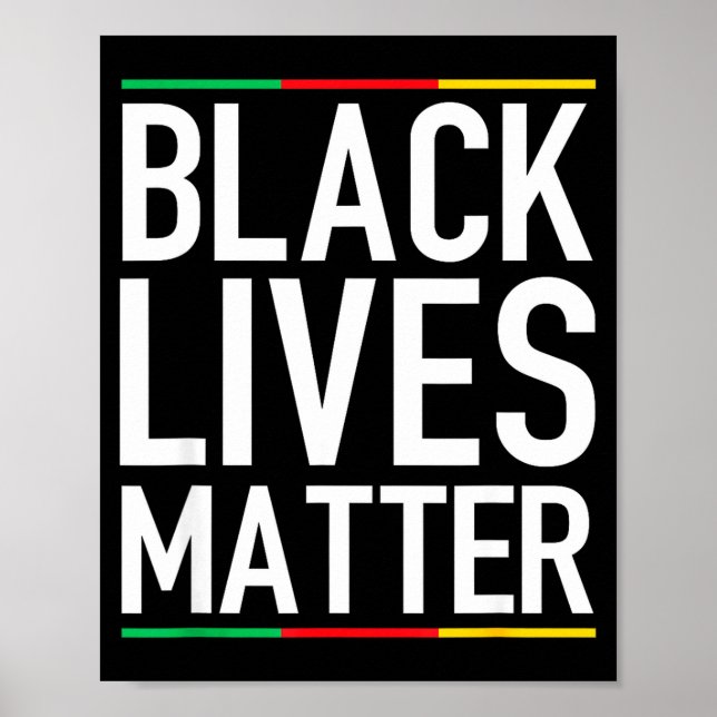 Black Lives Blm Human Rights Black History Month  Poster (Framsidan)