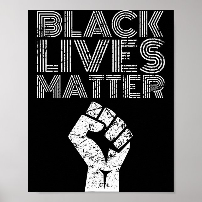Black Lives Blm Human Rights Black History Month  Poster (Framsidan)