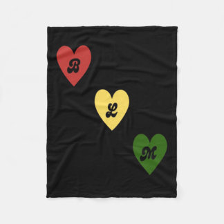 Black Lives Hearts Sticker Fleecefilt
