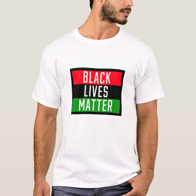 Black Lives Matter 2 T Shirt (Framsida)