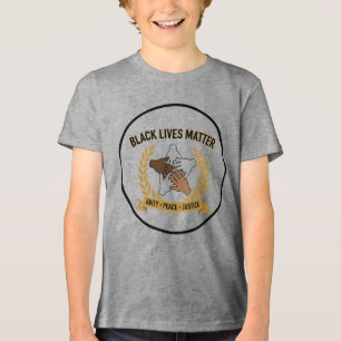 Black Lives Matter Barn T-Shirt Jämlikhet, Rättv