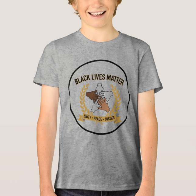 Black Lives Matter Barn T-Shirt | Jämlikhet, Rättv (Framsida)