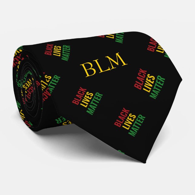 BLACK LIVES MATTER BHM Anpassade MONOGRAM Slips (Rullad)