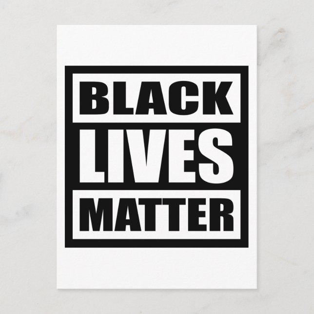 Black Lives Matter, Black History Month, Equality Vykort (Framsida)
