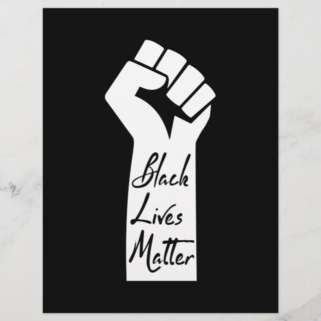 Black Lives Matter Black Woman Brevhuvud (Framsida)