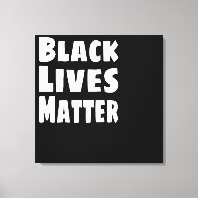 Black Lives Matter BLM Canvastryck (Framsida)