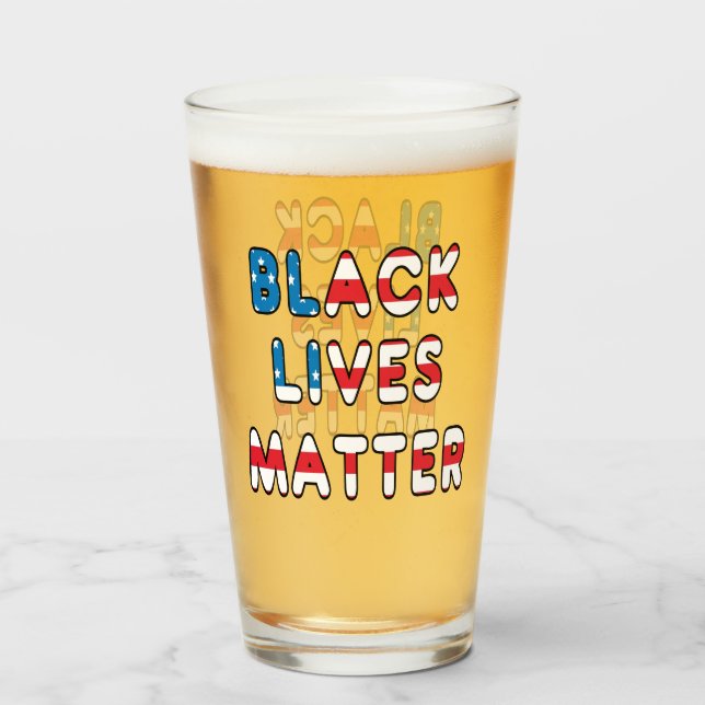 Black Lives Matter BLM Glaskopp (Framsida fylld)