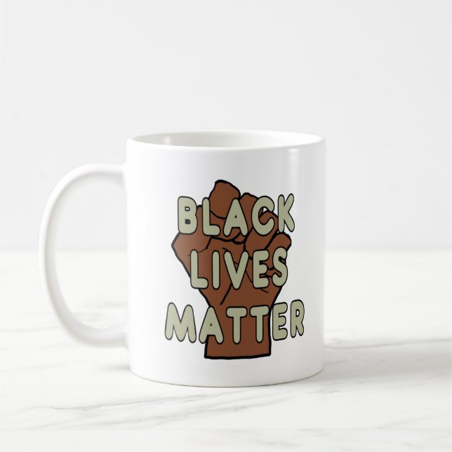 Black Lives Matter BLM Kaffemugg (Vänster)