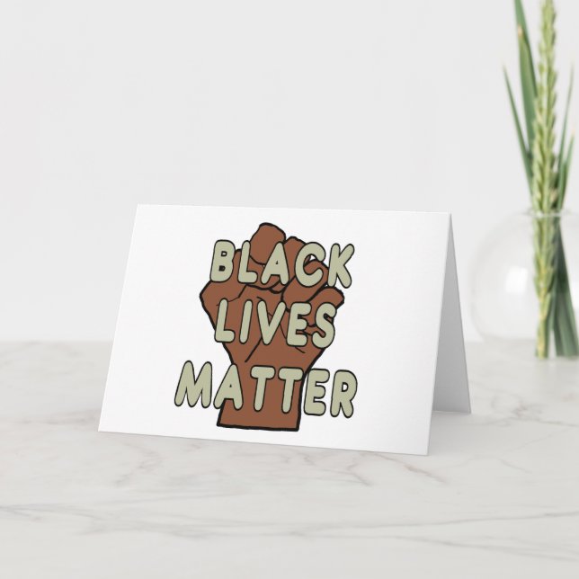 Black Lives Matter BLM Kort (Framsida)