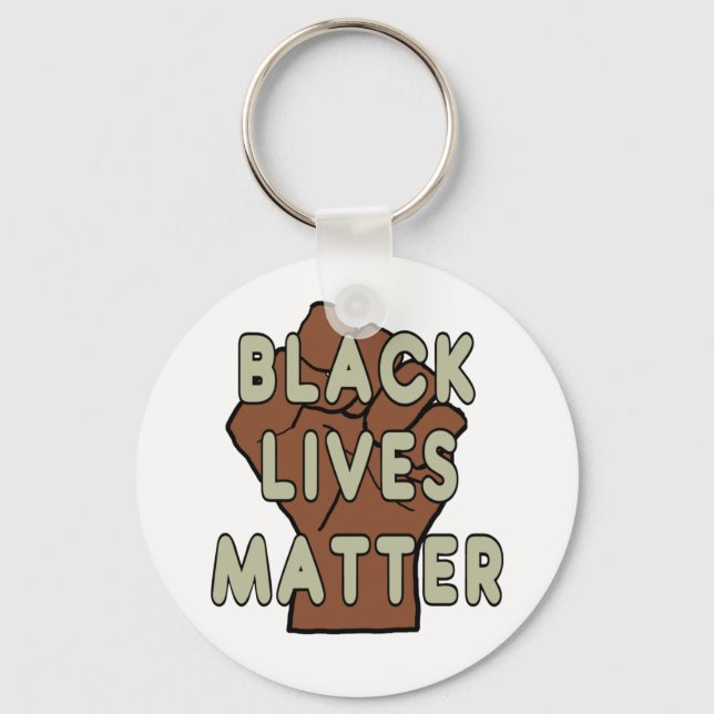 Black Lives Matter BLM Nyckelring (Framsida)