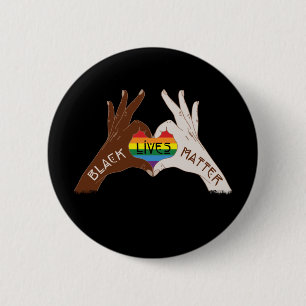 Black Lives Matter - BLM Rainbow Knapp