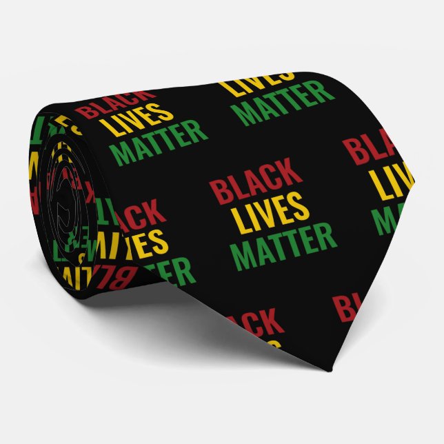BLACK LIVES MATTER BLM Red Gult Grönt BHM Slips (Rullad)