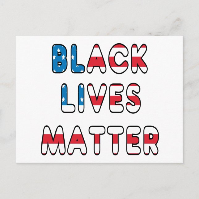 Black Lives Matter BLM Vykort (Framsida)