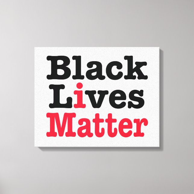 Black Lives Matter Canvastryck (Framsida)