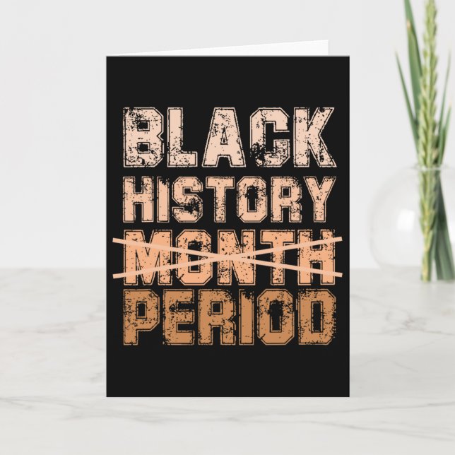 Black Lives Matter - Coolt svart historiemånad  Kort (Framsida)