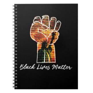 Black Lives Matter Graffiti Equality Emmotdriven Anteckningsbok