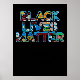 Black Lives Matter Graffiti Equality Emmotdriven Poster