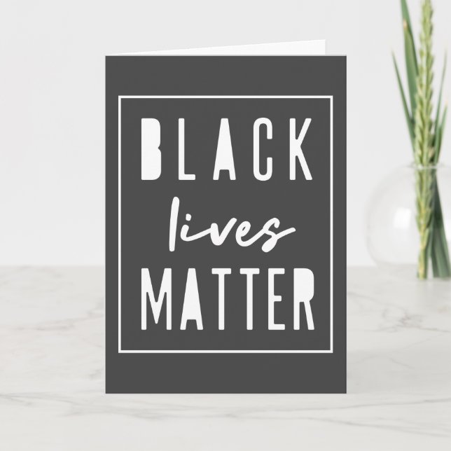 Black Lives Matter | Jämställdhet mellan BLM Tävli Kort (Framsida)
