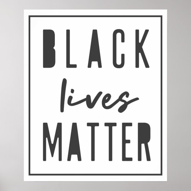 Black Lives Matter | Jämställdhet mellan BLM Tävli Poster (Framsidan)
