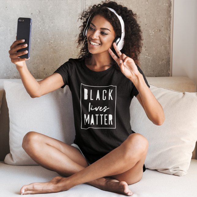 Black Lives Matter | Jämställdhet mellan BLM Tävli T Shirt (Skapare uppladdad)