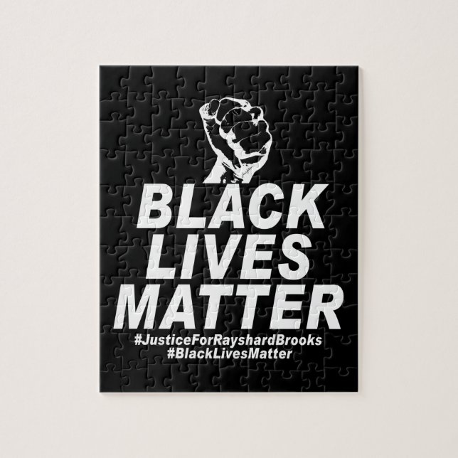 Black Lives Matter #JusticeForGeorgeFloyd #BlackLi Pussel (Vertikal)