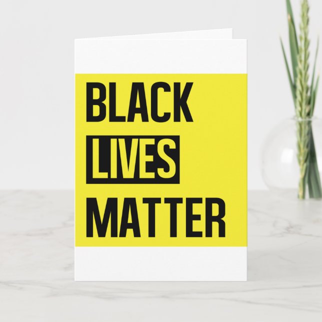 Black Lives Matter Kort (Framsida)