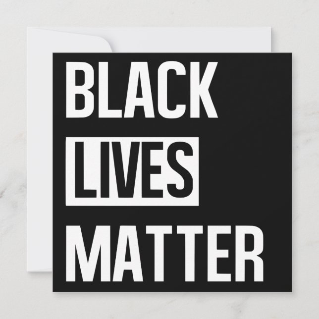 Black Lives Matter Kort (Framsida)