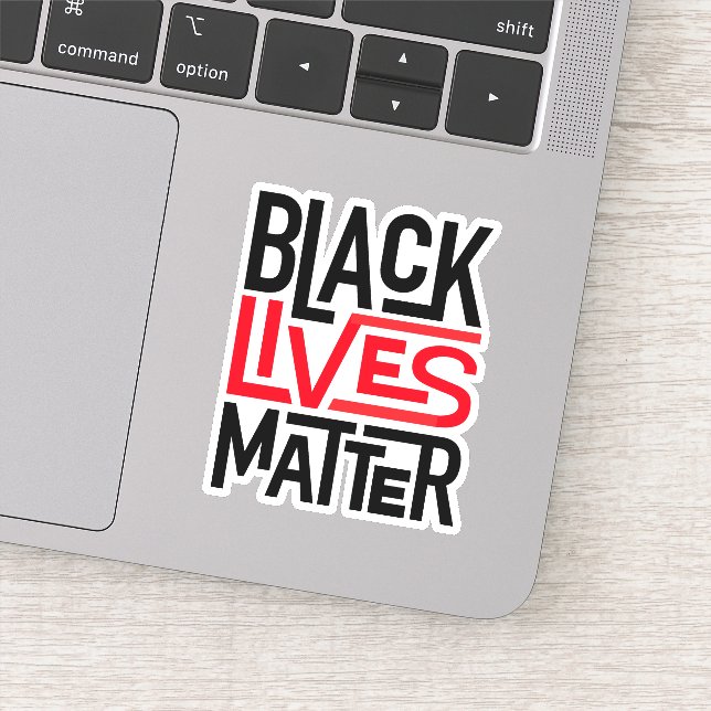 Black Lives Matter | Lika Höger Klistermärken (Detalj)