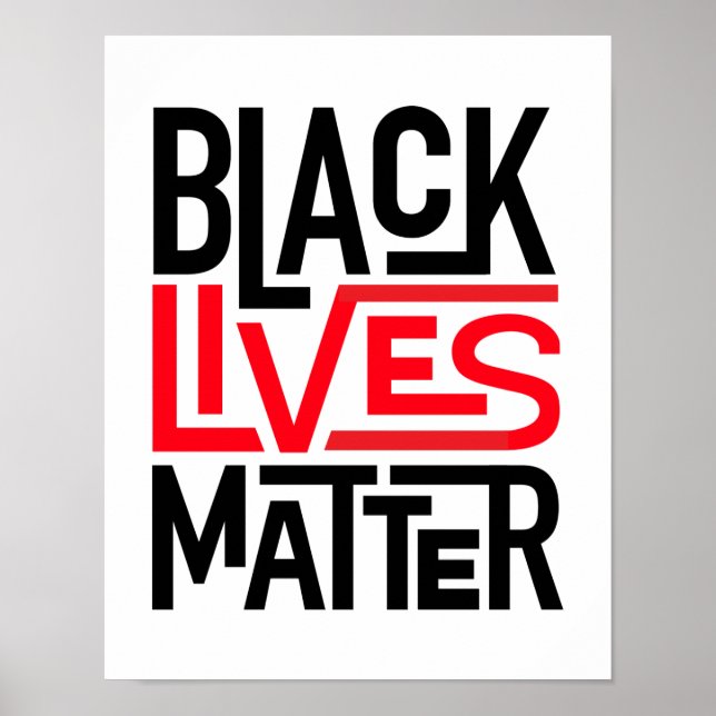 Black Lives Matter | Lika Höger Poster (Framsidan)