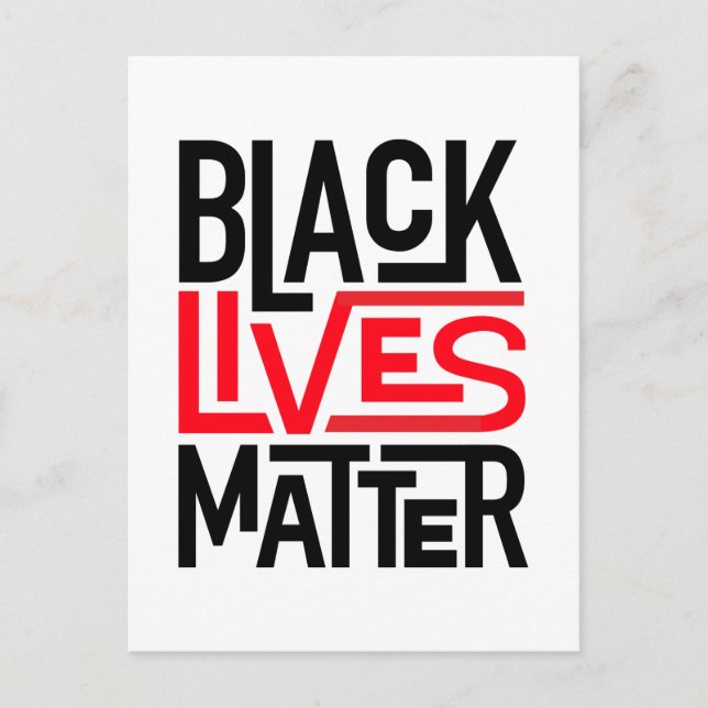 Black Lives Matter | Lika Höger Vykort (Framsida)