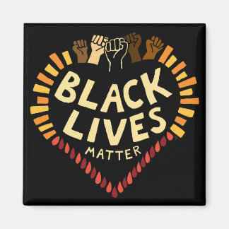 Black Lives Matter Magnet ~ mörk