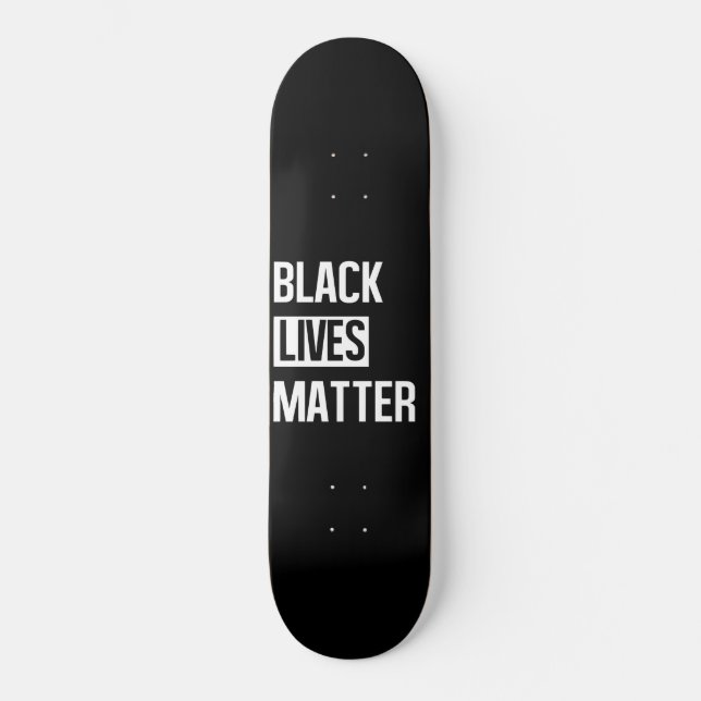 Black Lives Matter Mini Skateboard Bräda 18,5 Cm (Framsida)