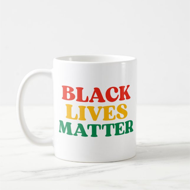 Black Lives Matter Ornament Kaffemugg (Vänster)