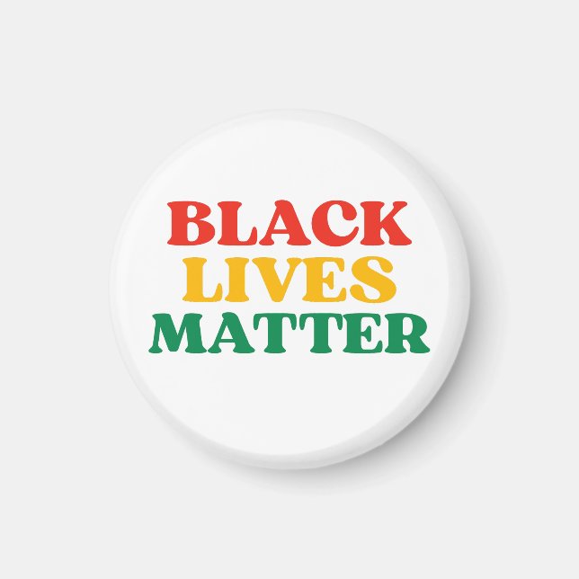 Black Lives Matter Ornament Magnet (Framsidan)