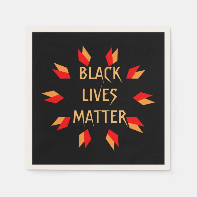Black Lives Matter Pappersservett (Framsidan)